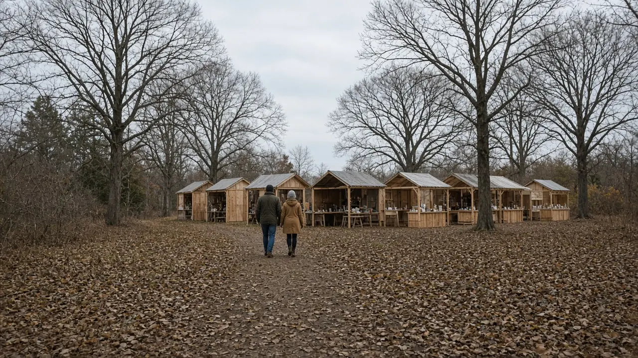 Old-Fashioned Christmas in the Woods