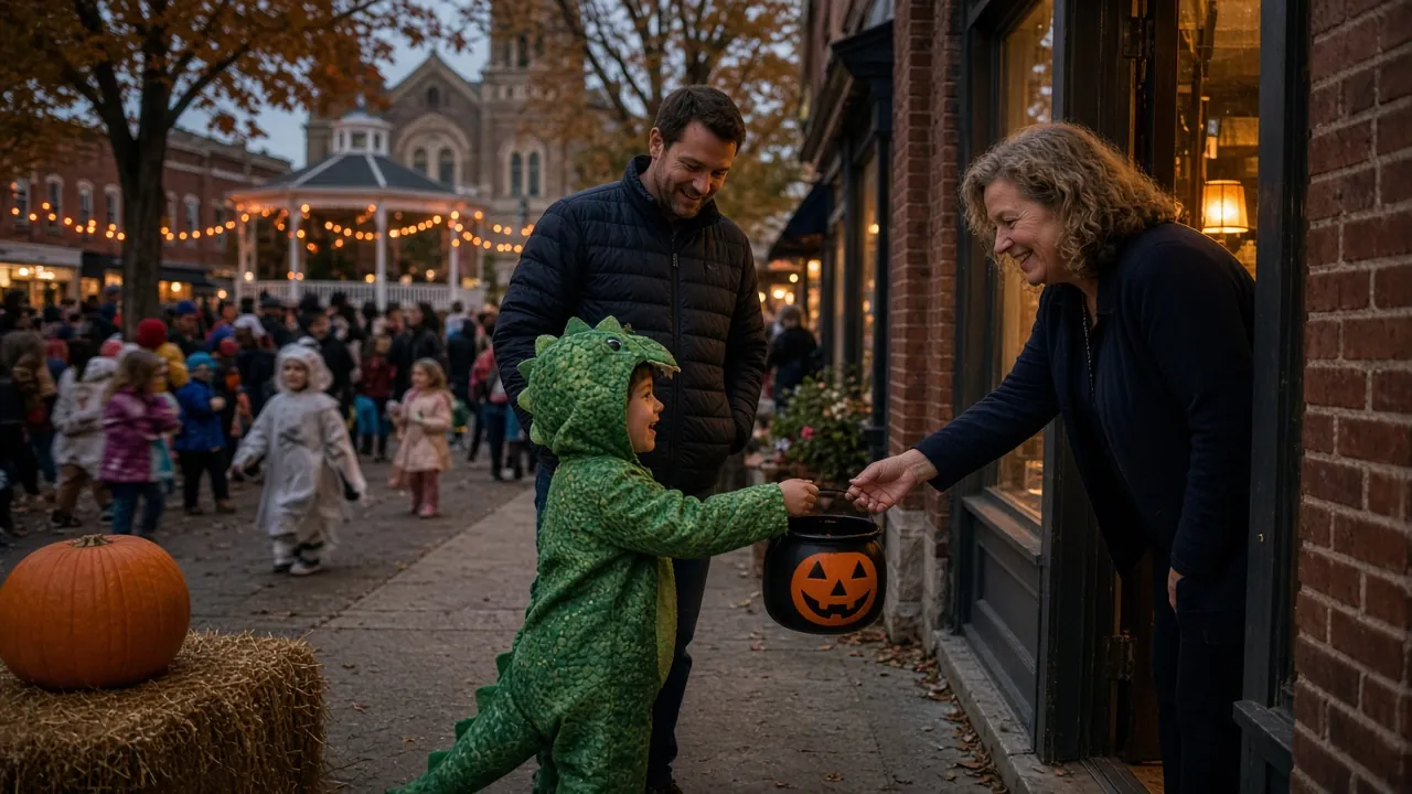 Halloween on Chardon Square