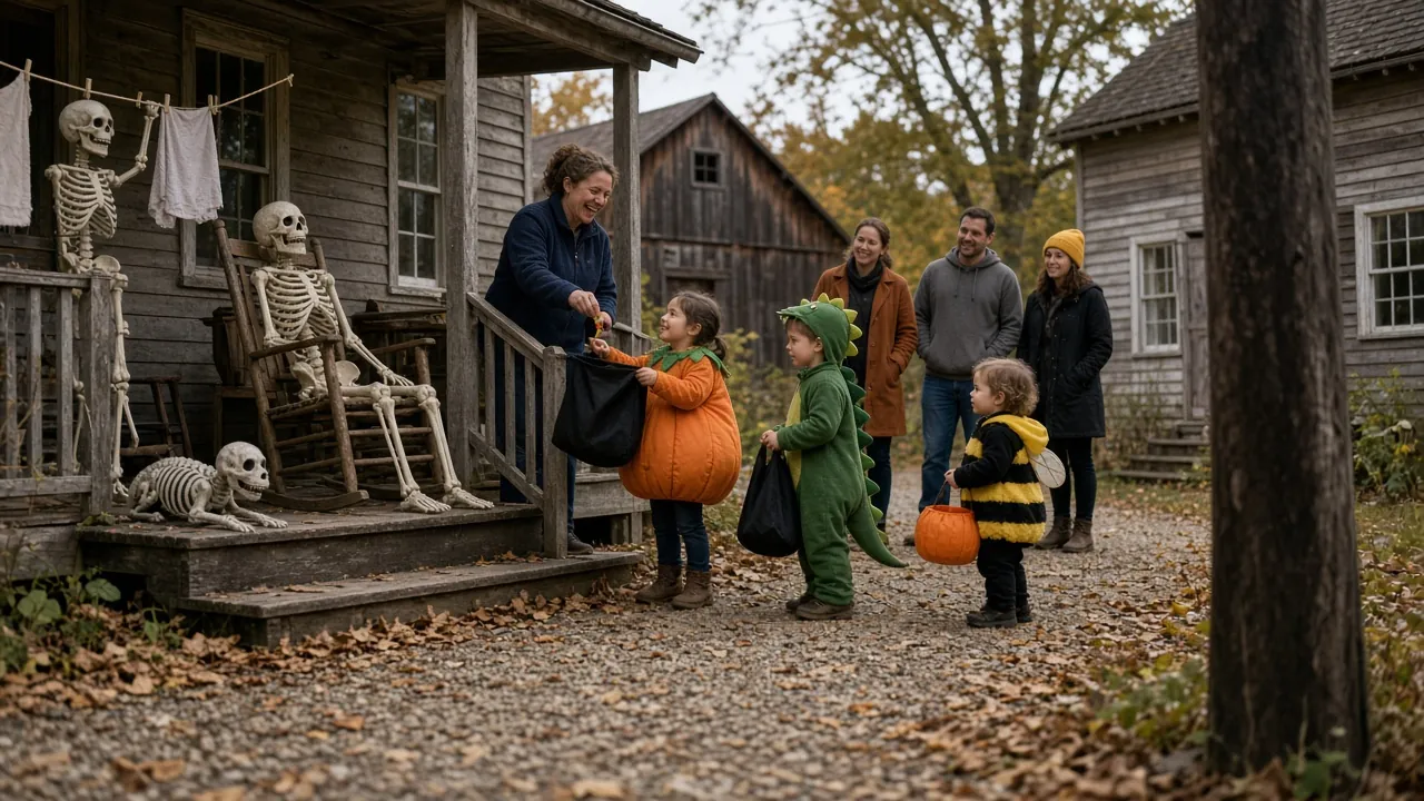 Skeletonville at Frostville Museum