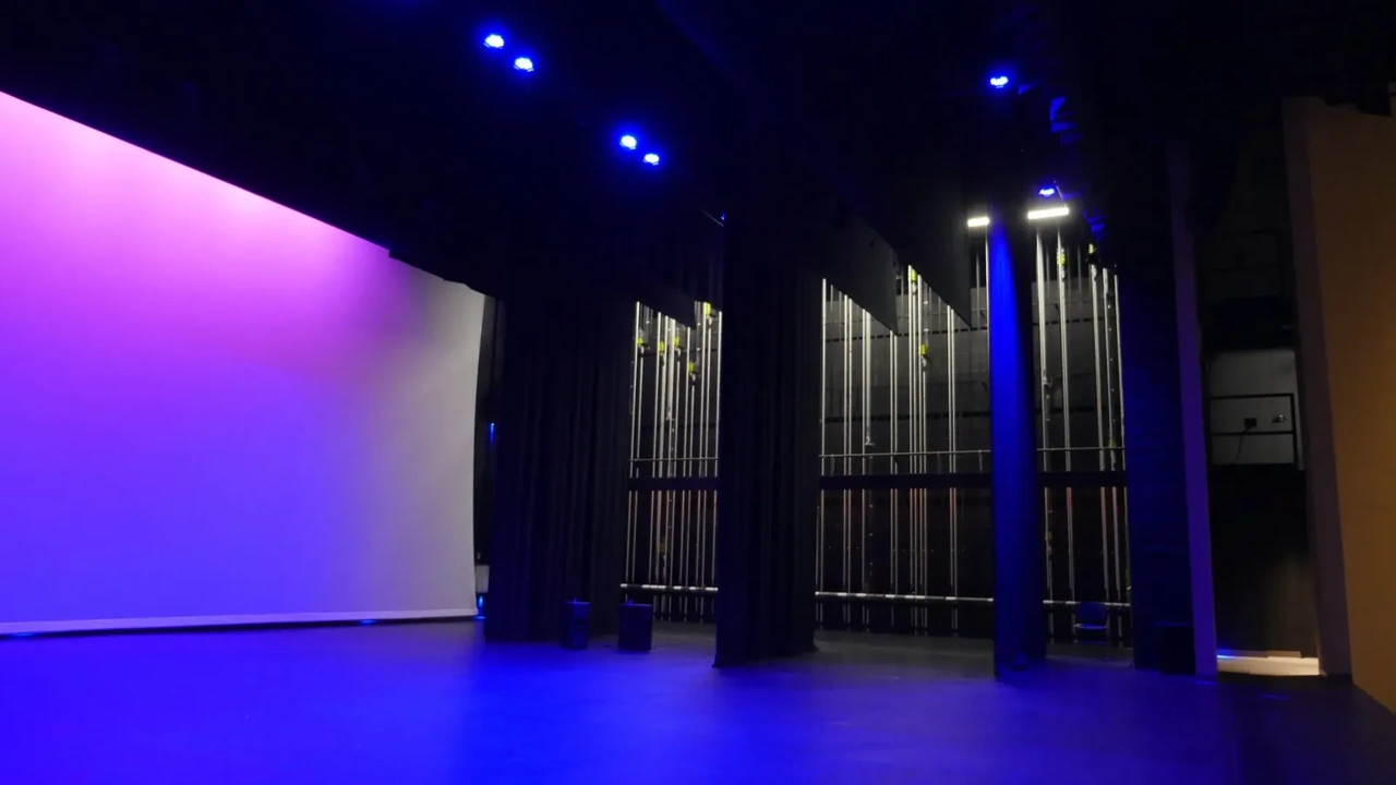 The stage inside McGregor Hall Performing Arts Center